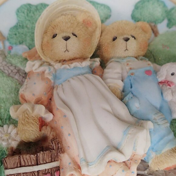 Cherished Teddies Plate- Jack and Jill  Our Friensdhip Will Never Tumble - Picture 3 of 5